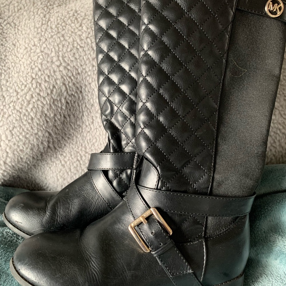 Michael Kors black knee high boots size 4